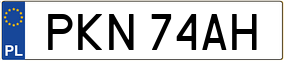 Trailer License Plate